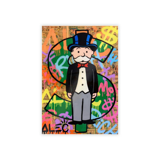 Monopoly Madness: Alec Monopoly Inspired Canvas and Poster Print for Art Enthusiasts