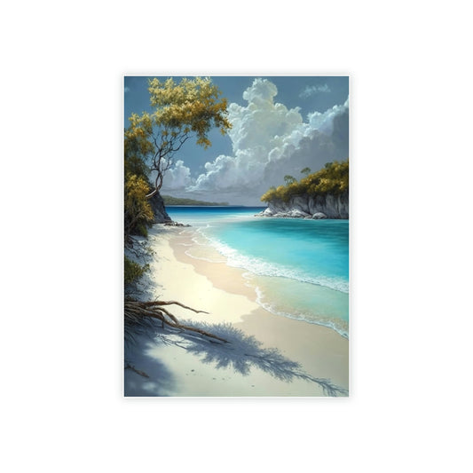 Sun-Kissed Sands: Caribbean Beach Framed Posters and Wall Decor