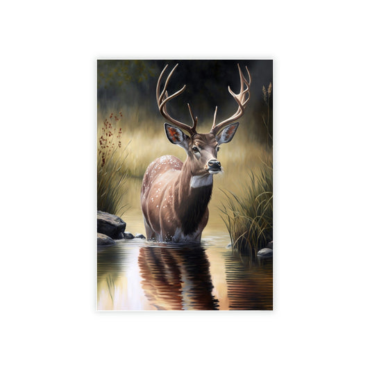 Deer Vision: A Canvas Rustic Landscape
