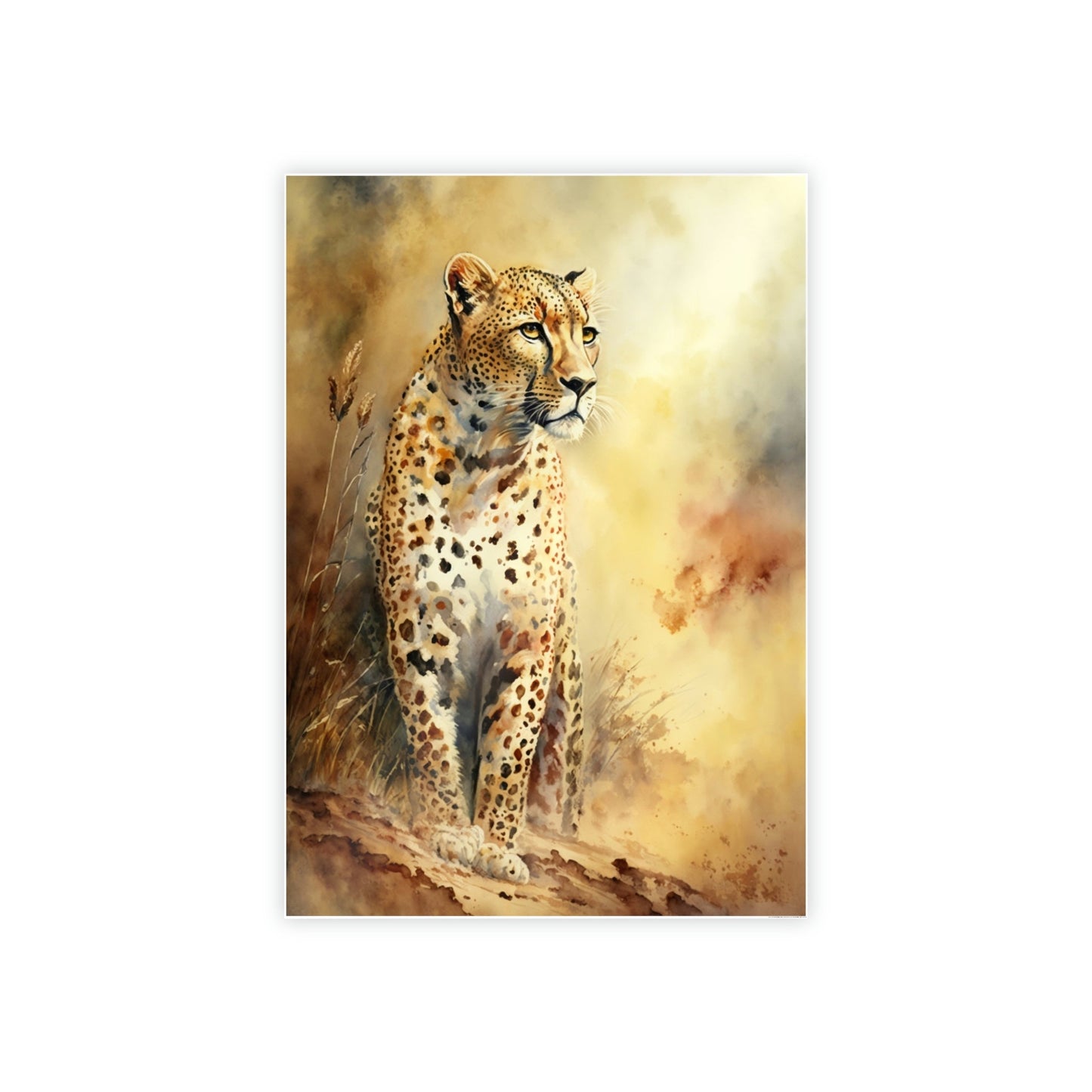 Untamed Beauty: Cheetah in Natural Canvas Wall Art