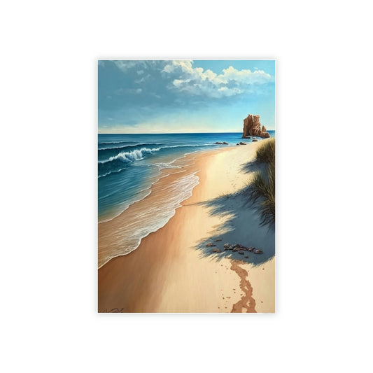 Beach Bliss: Wall Art of an Island Beach on Canvas & Poster