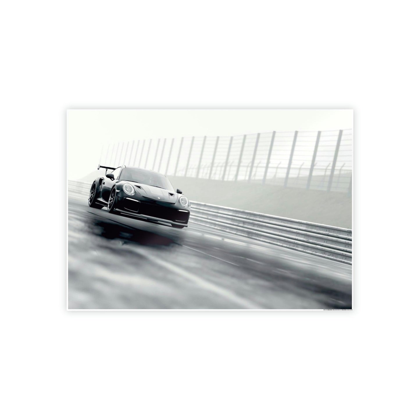 Porsche Power: A Striking Natural Canvas Print of an Iconic Sports Car