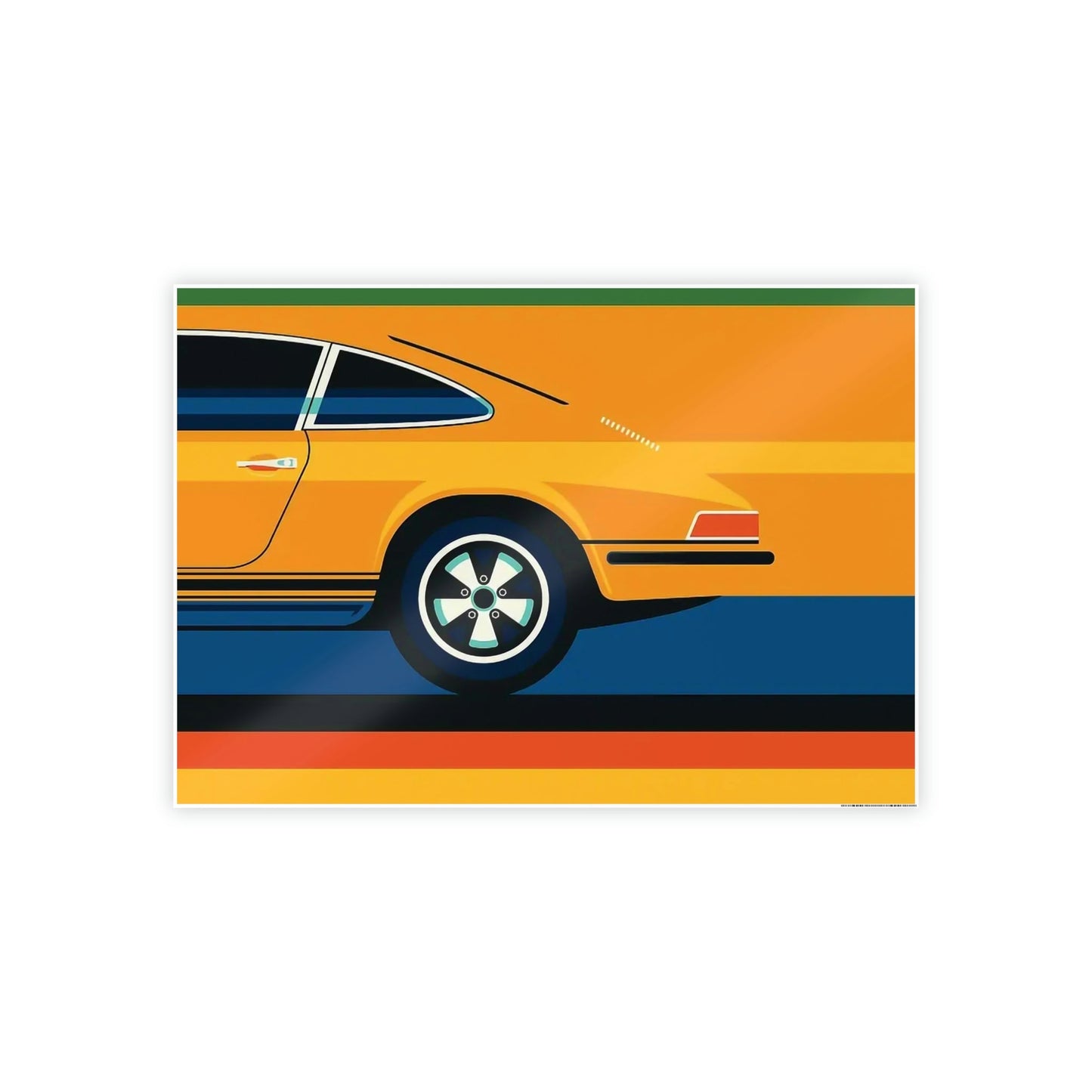 Porsche Canvas Print: Fine Art Poster for Luxury Car Lovers
