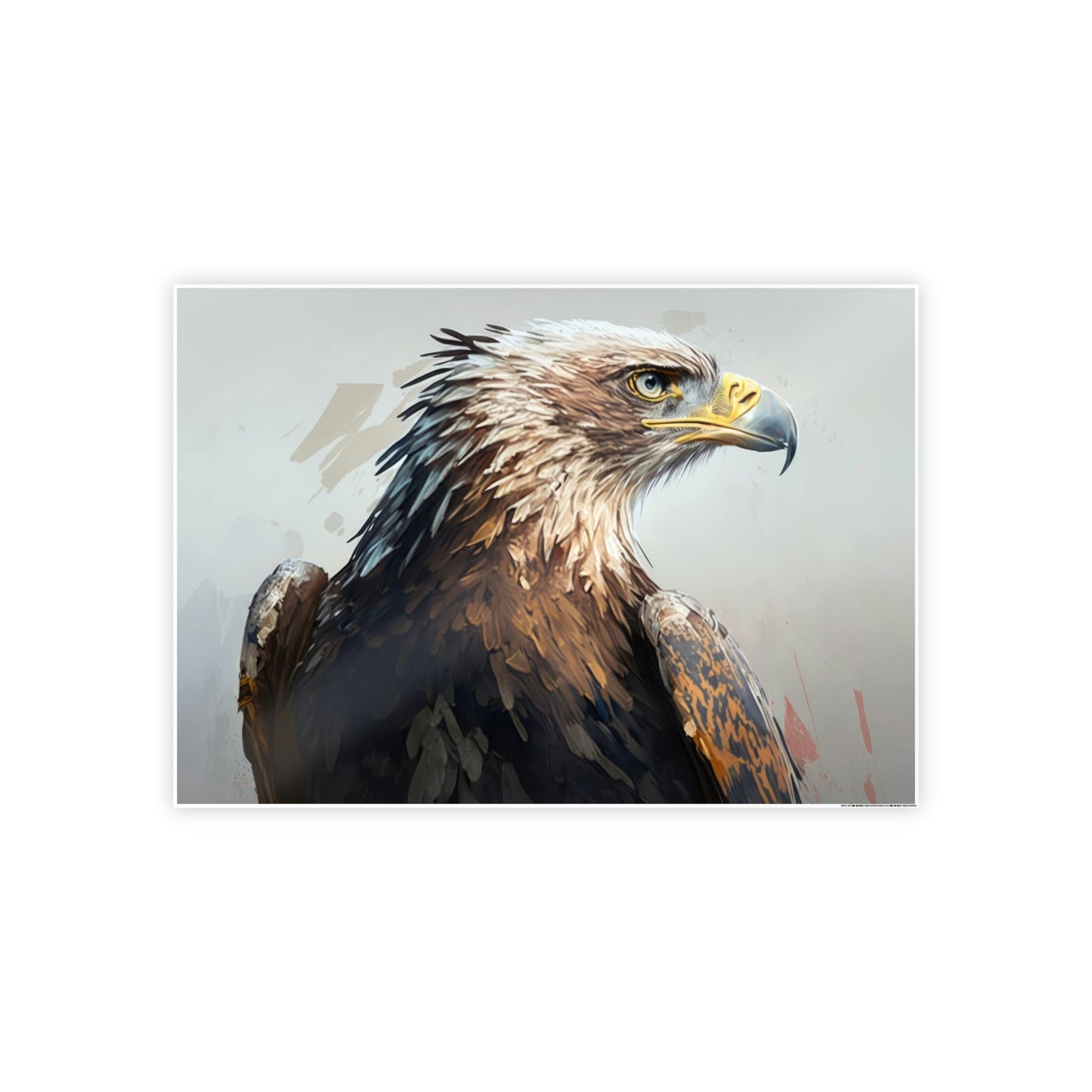 Eagle's Harmonious Flight: Canvas Print, Enveloping with Serenity and Power