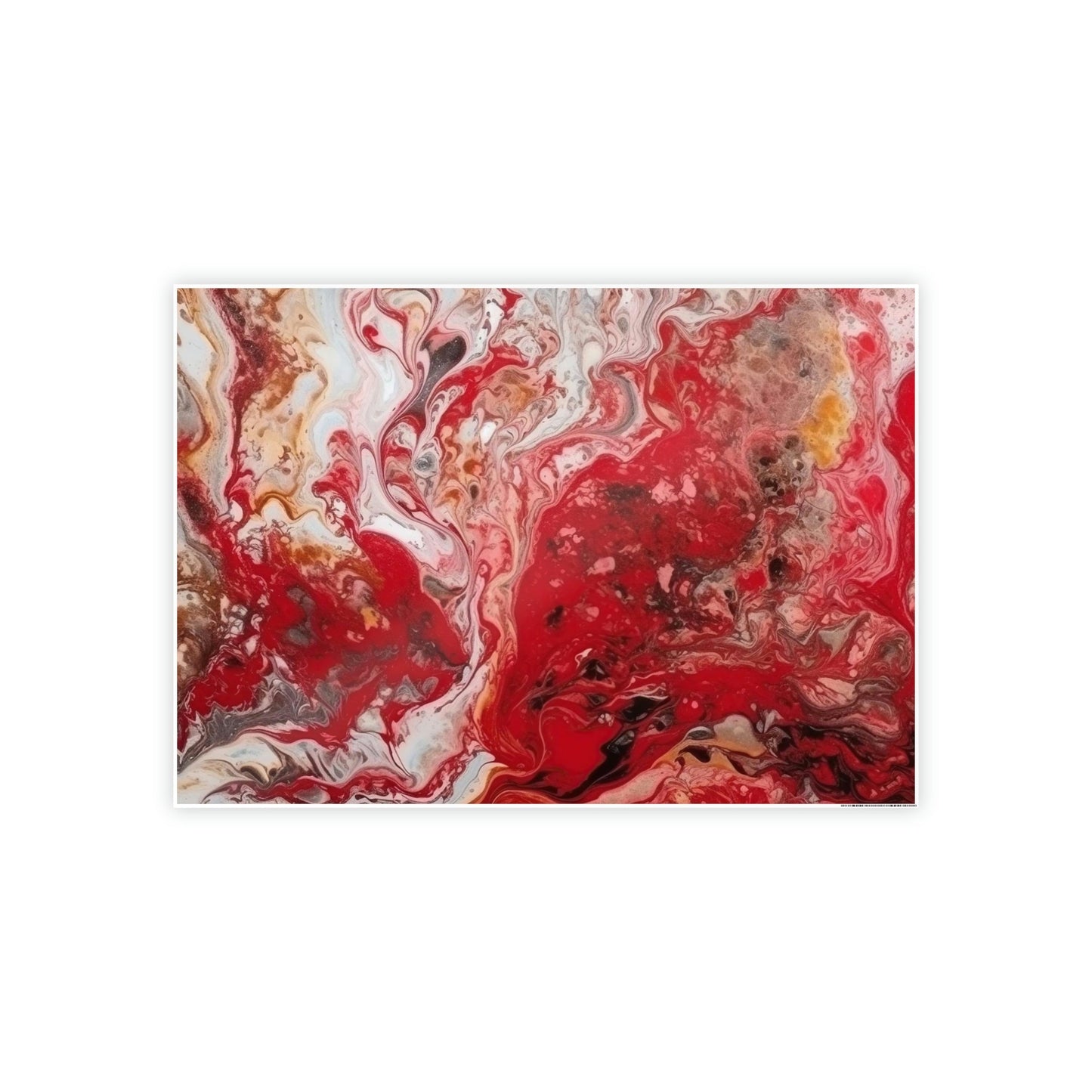 Passionate Red: A Stunning Print on Canvas for Your Modern Home