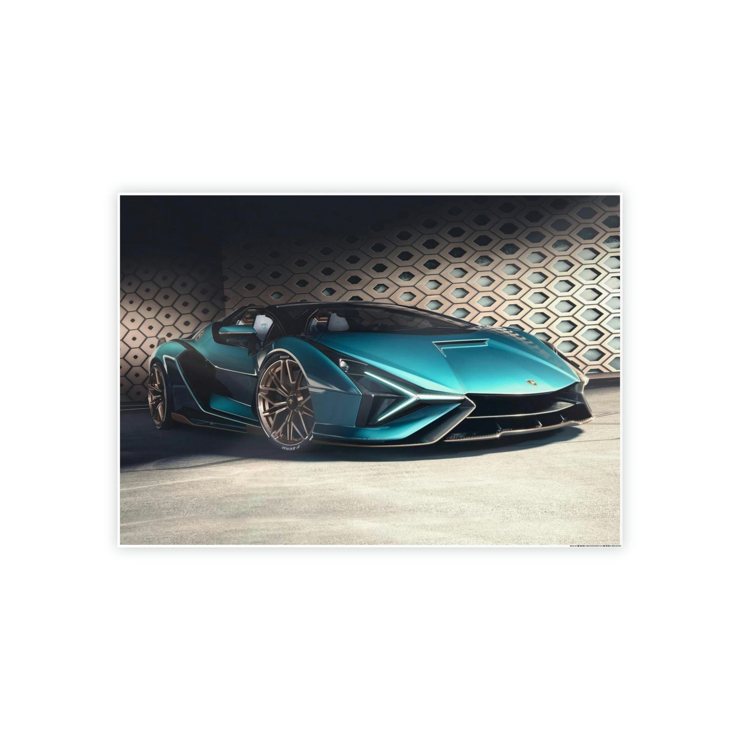 Italian Craftsmanship at its Best: High-Quality Framed Canvas Lamborghini Art
