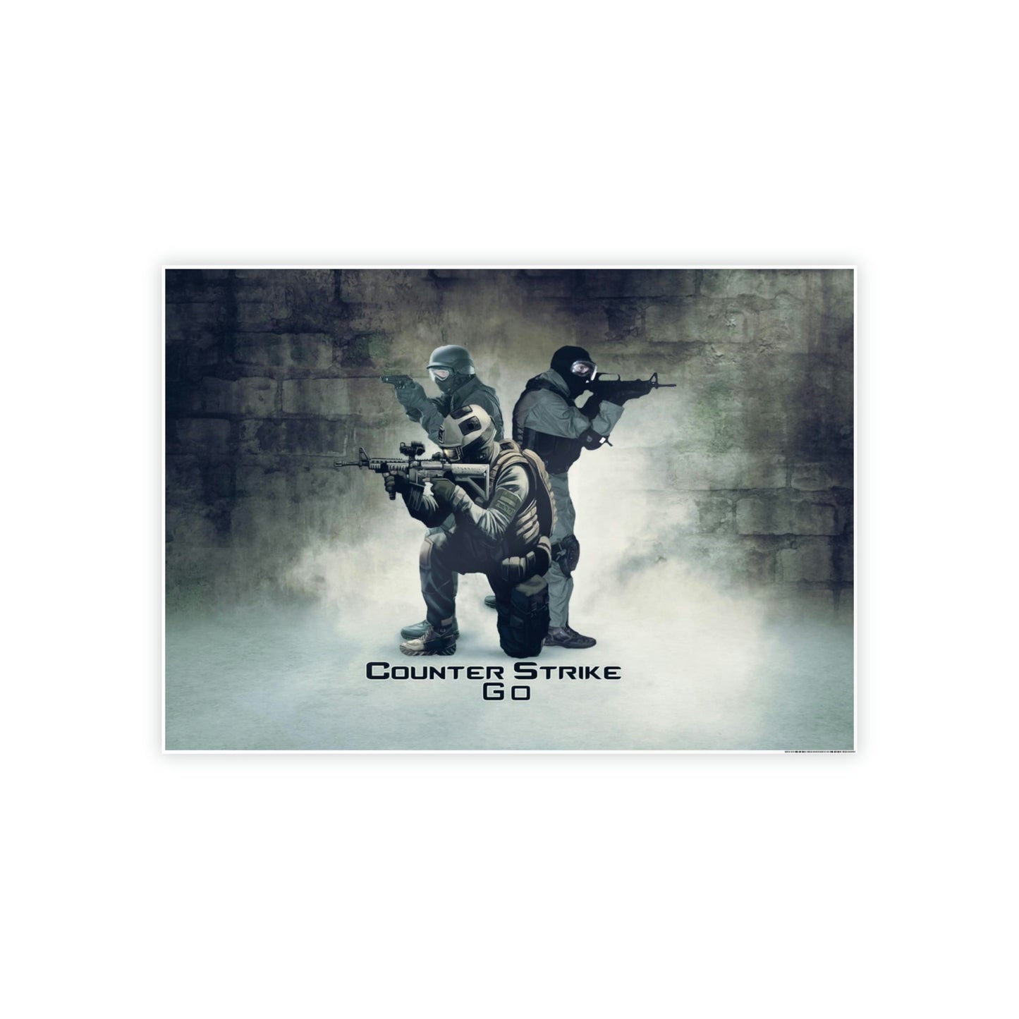 Counter Strike: Captivating Wall Art on Natural Canvas & Poster
