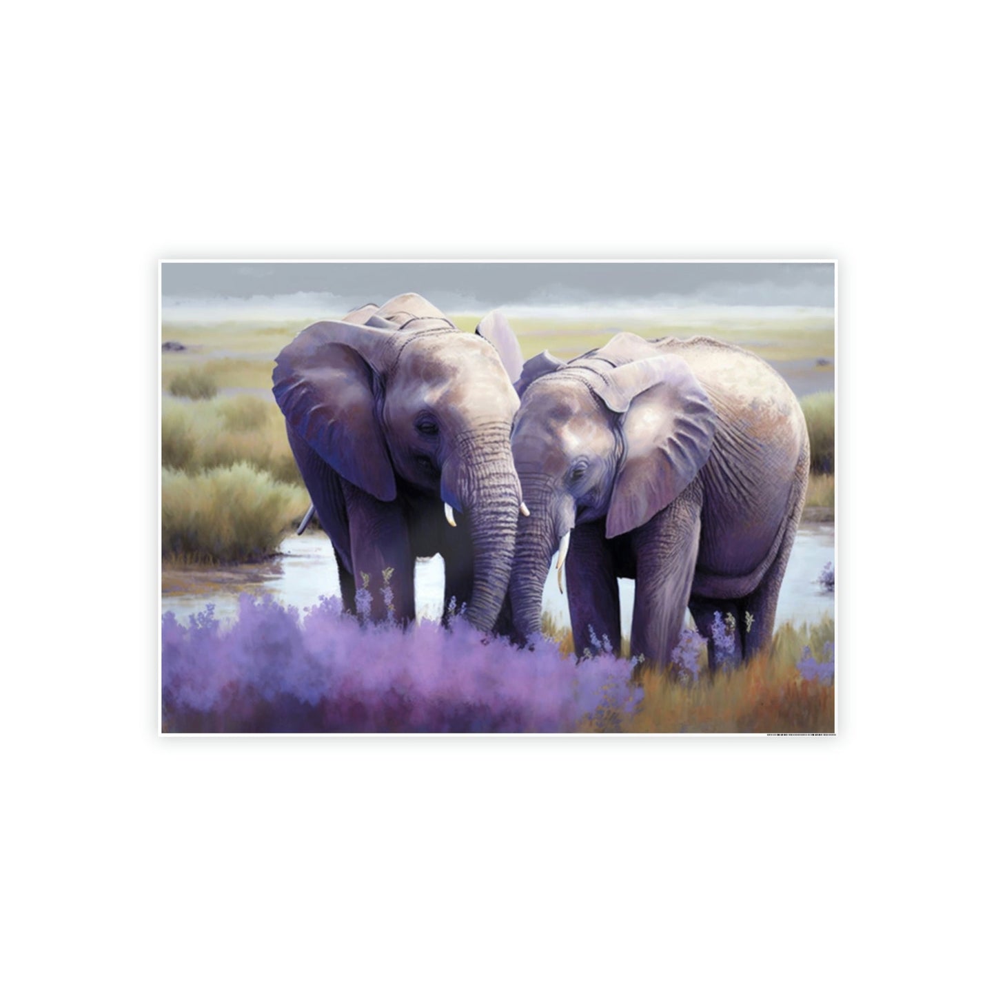 Majestic Elephants: Stunning Canvas Wall Art for Animal Lovers