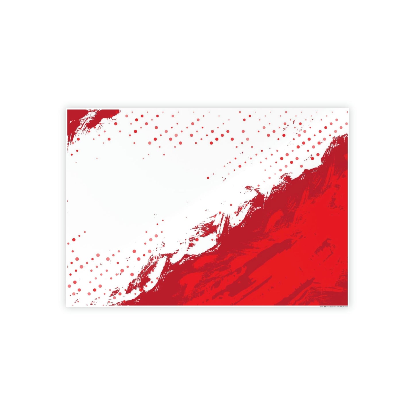 The Power of Color: Red Abstract Prints and Wall Art on Natural Canvas & Poster