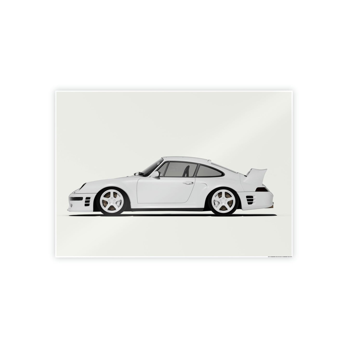 Porsche Paradise: Stunning Wall Art Featuring a Luxurious Porsche Scene on Natural Canvas