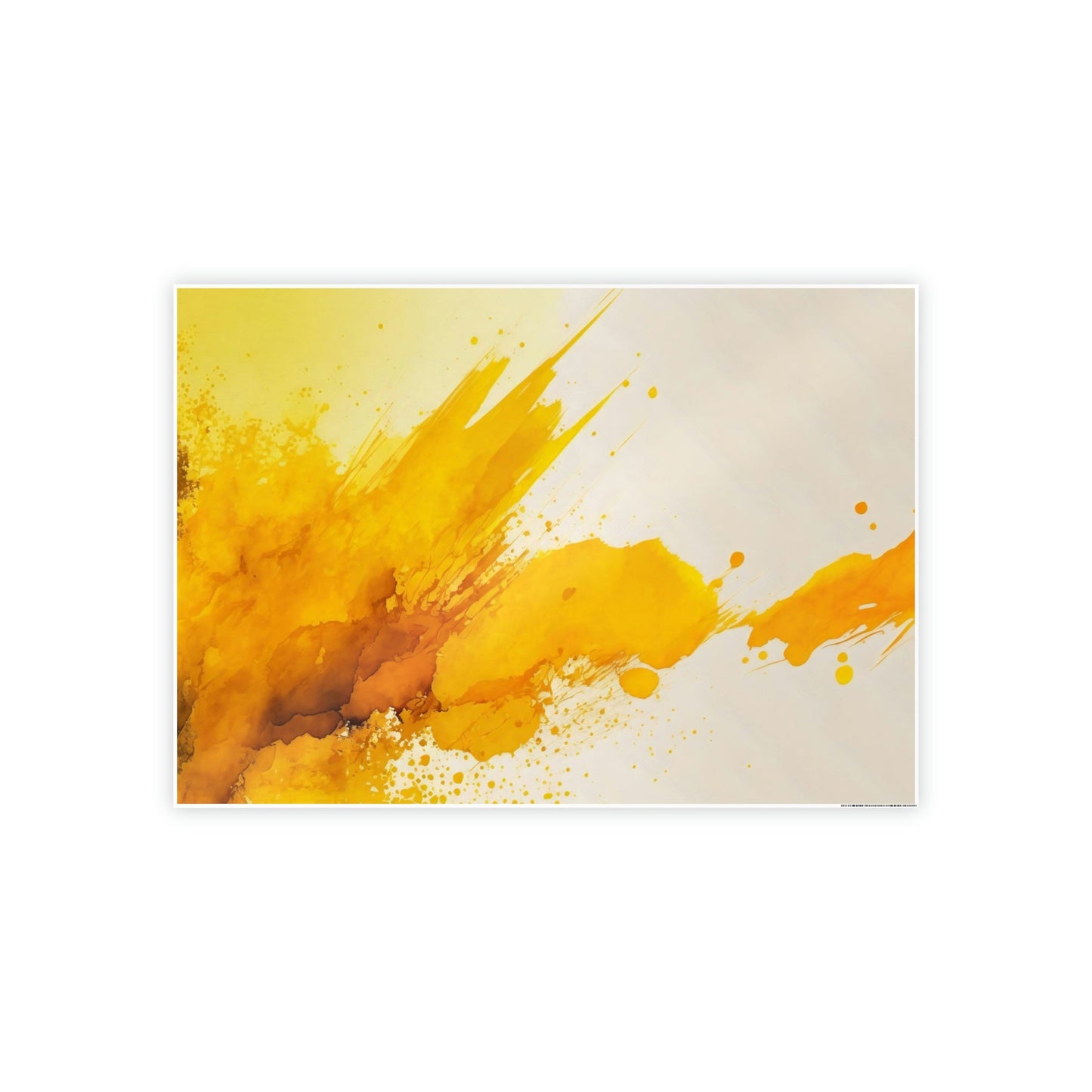 Abstract Sunshine: Bold and Cheerful Framed Poster and Canvas Print Art Featuring a Yellow Abstract Design