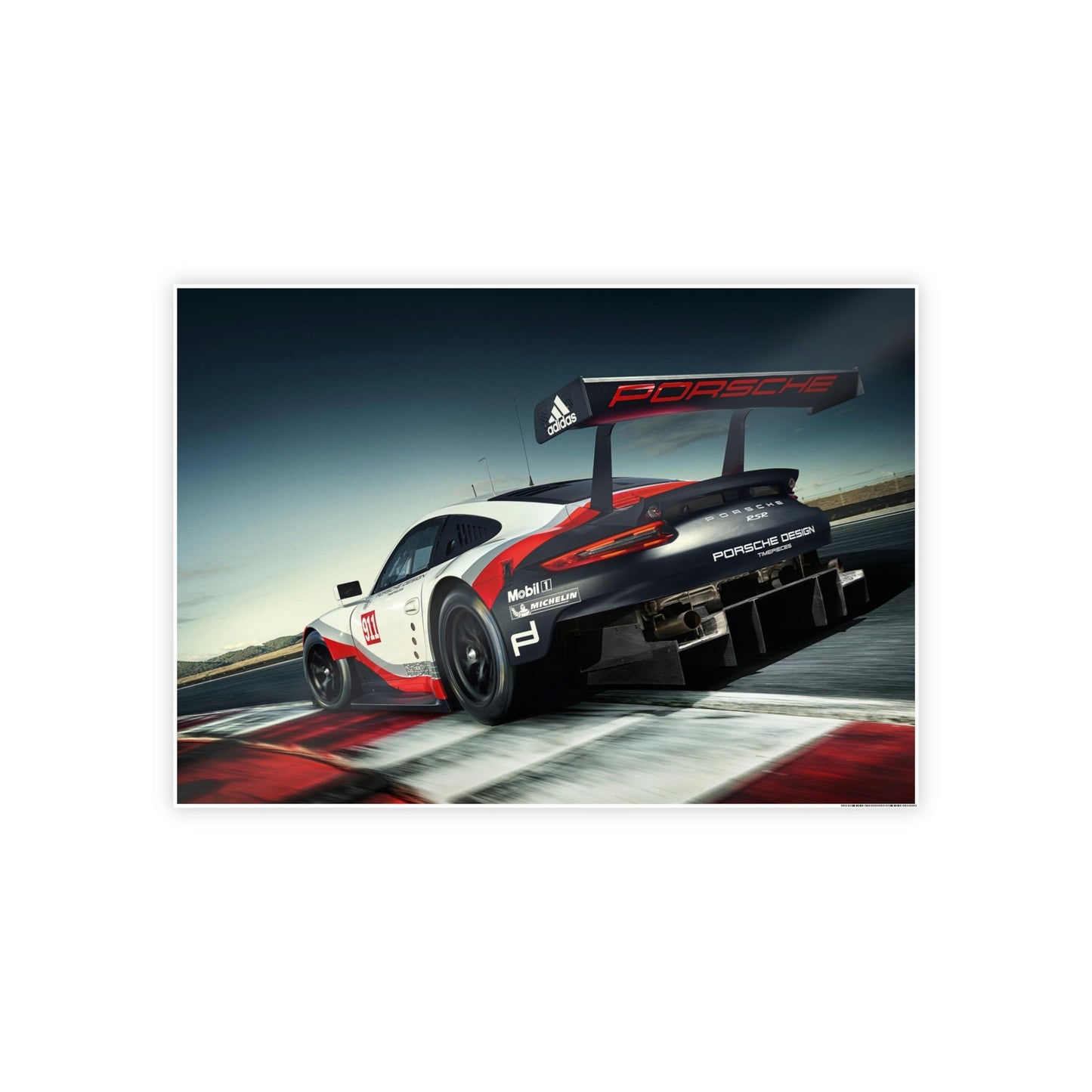 Porsche in Motion: A Framed Canvas & Poster Art Piece That Depicts the Speed and Grace of Porsche