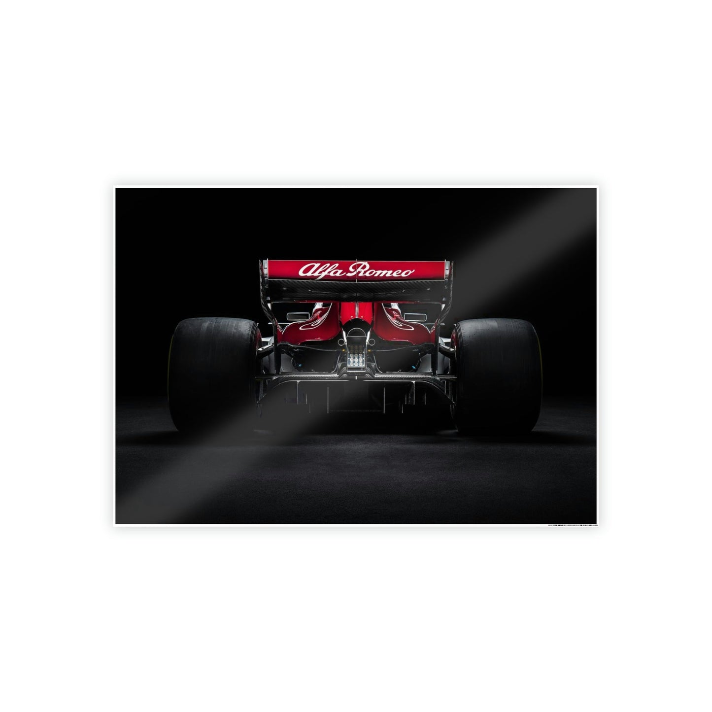 The F1 Rush: High Octane Wall Art on Natural Canvas