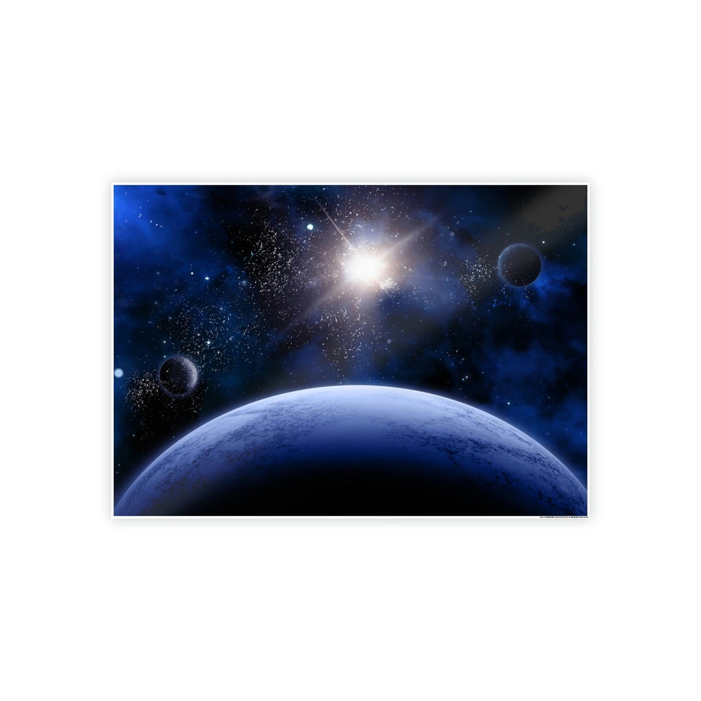 Cosmic Odyssey: Natural Canvas Wall Art of Planets in Space