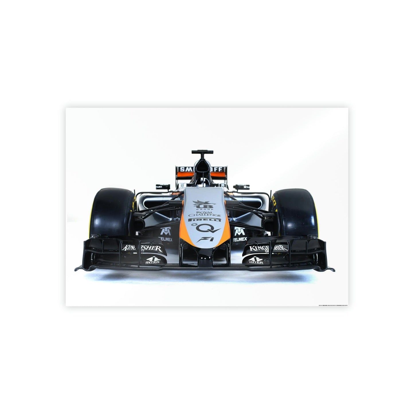 The Need for Speed: Framed Canvas Print of F1 Cars