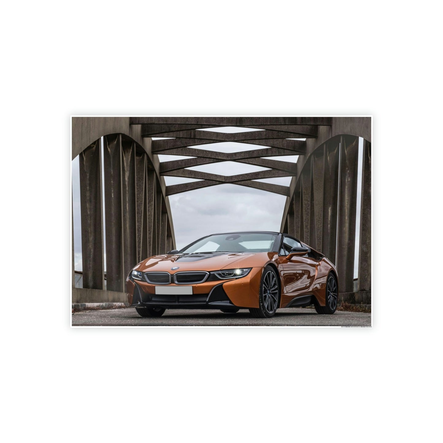 BMW's Precision and Style: Captivating Art Print on Natural Canvas & Poster