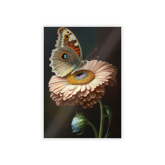 Butterfly's Journey: Poster & Canvas Wall Art Print of One Insect's Flight