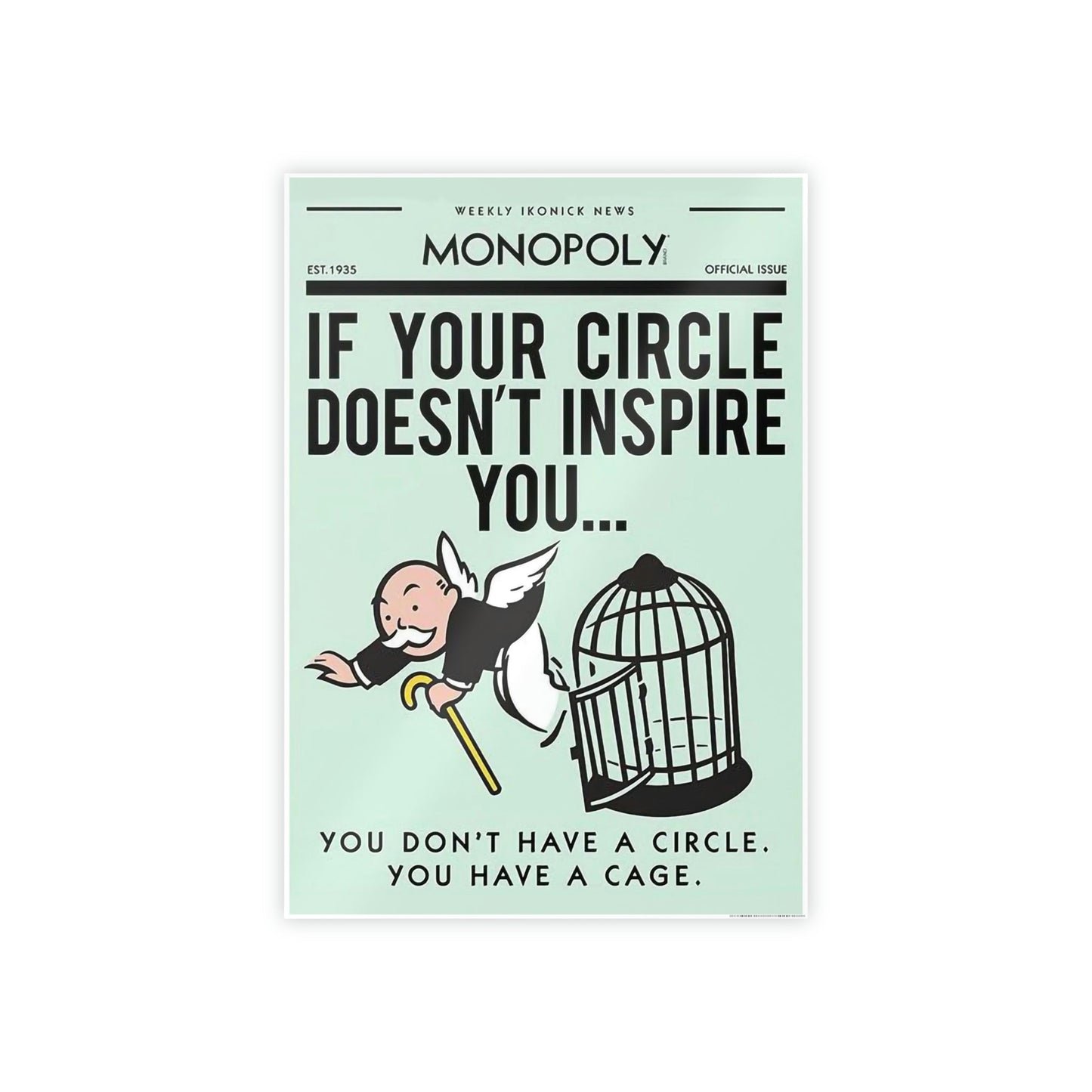 Colorful Quote Art: Alec Monopoly's Framed Canvas and Print Collection