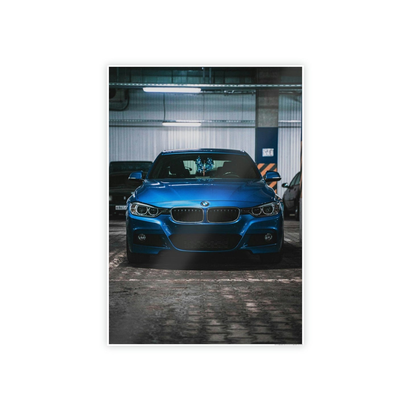 BMW's Signature Style: Modern Framed Canvas Print for Your Home