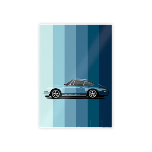 Porsche Evolution: Timeless Wall Decor on a Framed Canvas & Poster