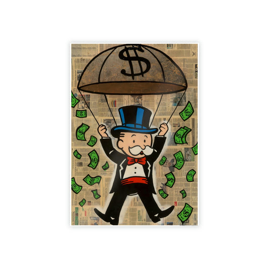 Monopoly Money: Canvas Art and Poster Prints Featuring Alec Monopoly's Iconic Style