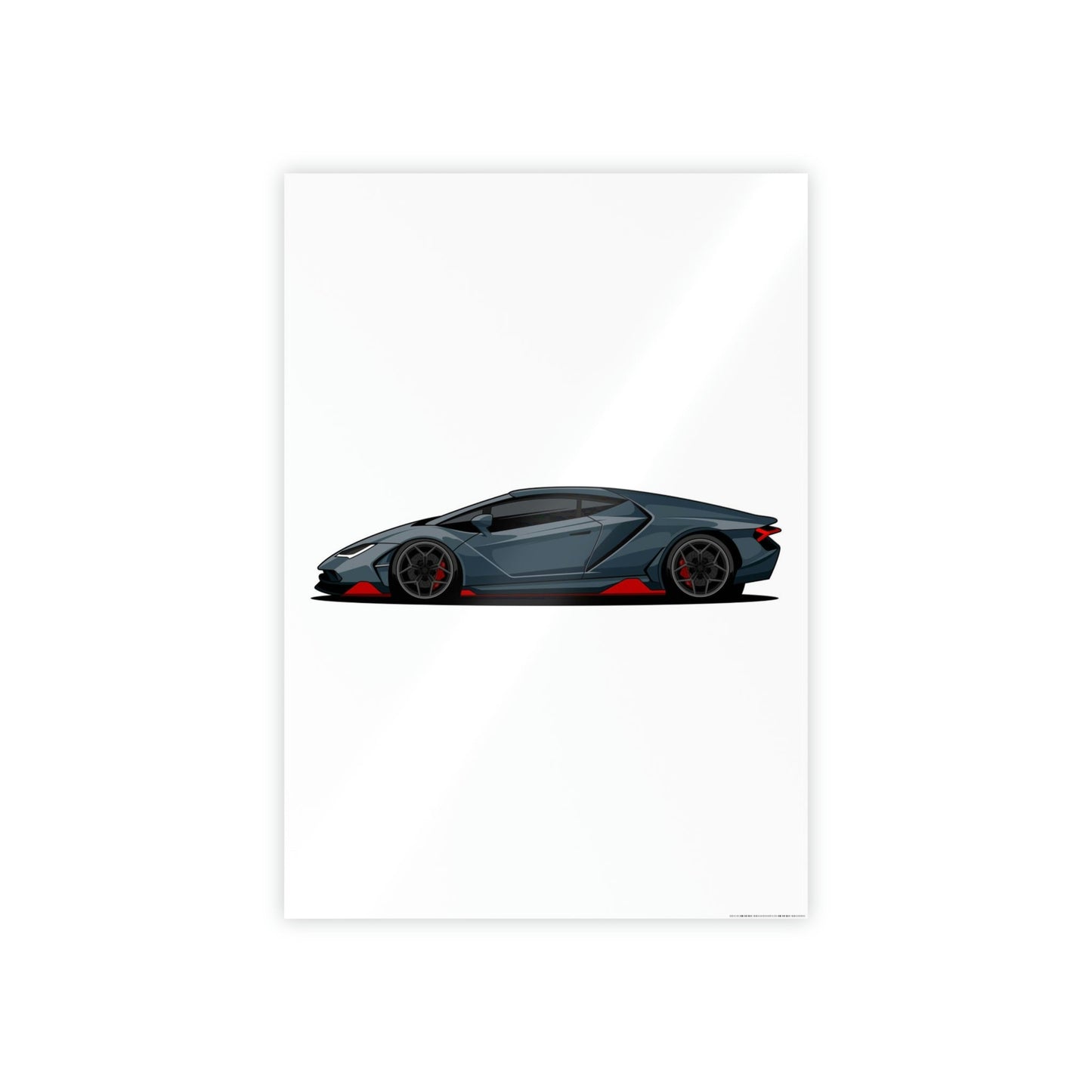 Dark Elegance: Black Lamborghini Framed Poster & Canvas for Wall Decor