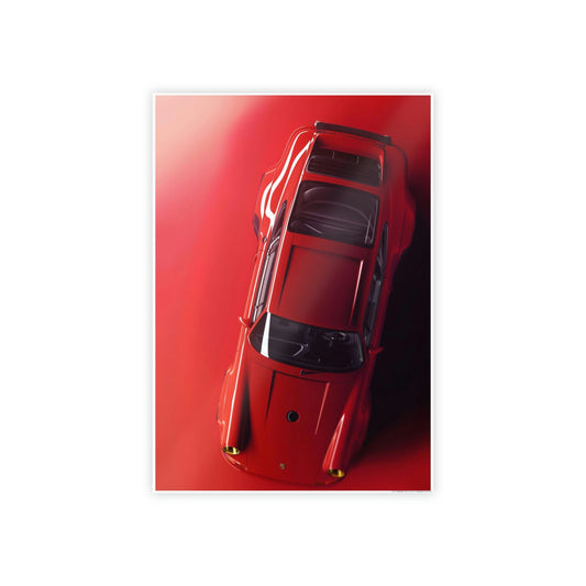 Red Hot Ride: A Canvas & Poster Print of a Stunning Red Porsche