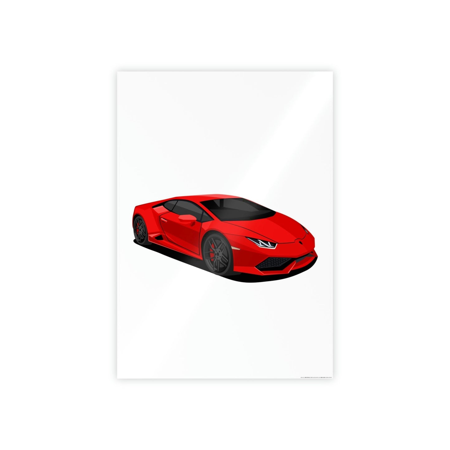 Bold and Brilliant: Red Lamborghini Wall Art on Framed Canvas & Poster