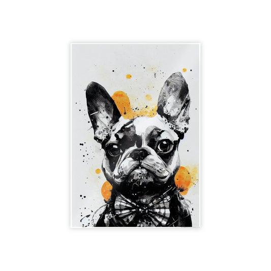 Puppy Love: Wall Art of a Sweet Dog on Natural Canvas