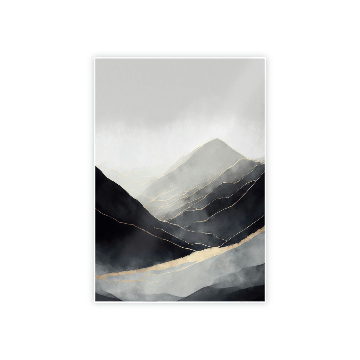 Abstract Nature: A Print on Canvas & Poster of a Bold Landscape