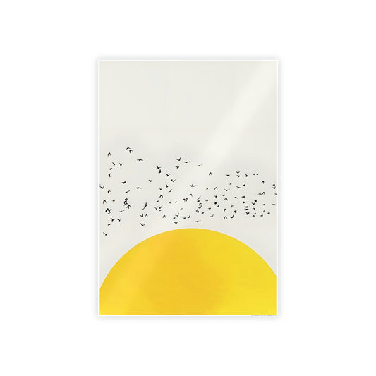 Yellow Symphony: An Elegant and Beautiful Canvas Art Print and Framed Poster of Yellow Color