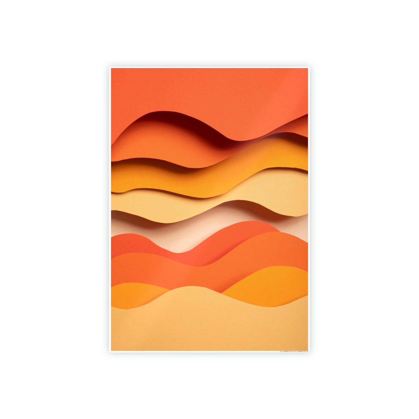 Radiant Rays: Colorful Orange Canvas for Your Living Space