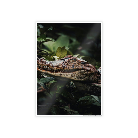Jungle King: Alligator Canvas Painting for a Fierce Home Decor