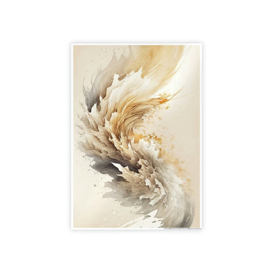 Neutral Beauty: Framed Canvas Print Featuring a Beige Color Palette