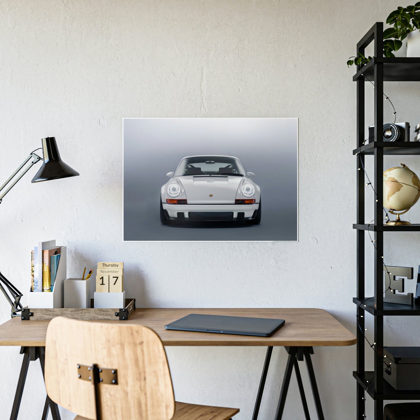 Sleek Sophistication: Canvas Wall Art Print of the Porsche Aesthetic