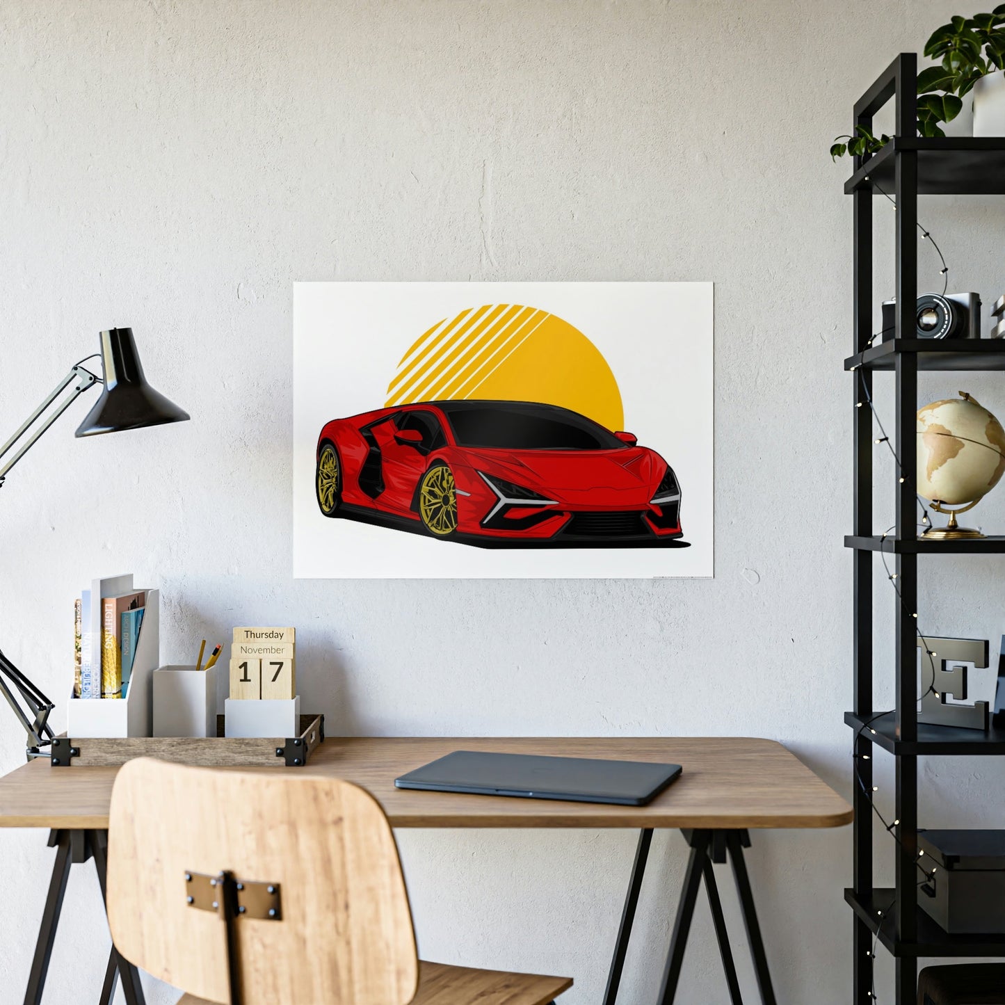 Lamborghini's Roar: High-Quality Canvas & Poster Wall Art