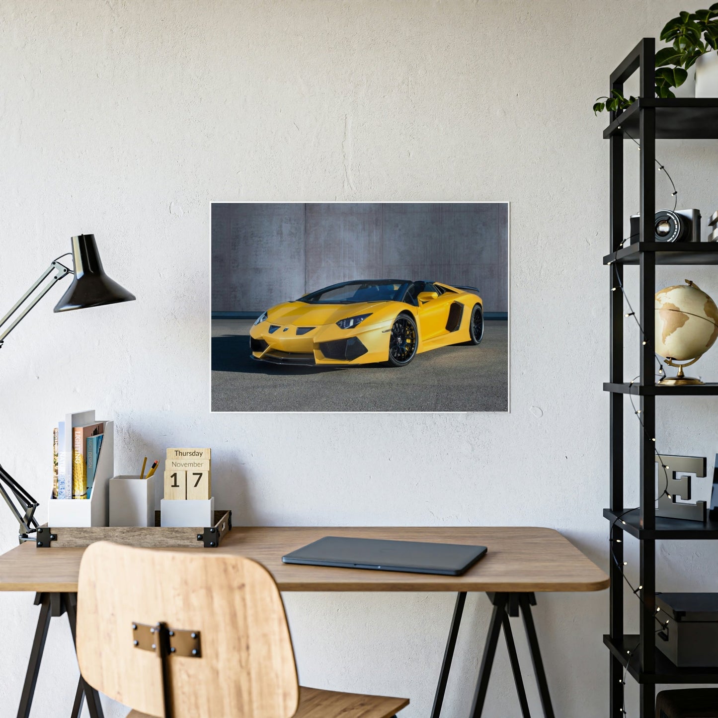 The Majesty of Lamborghini: Striking Print on Natural Canvas & Poster