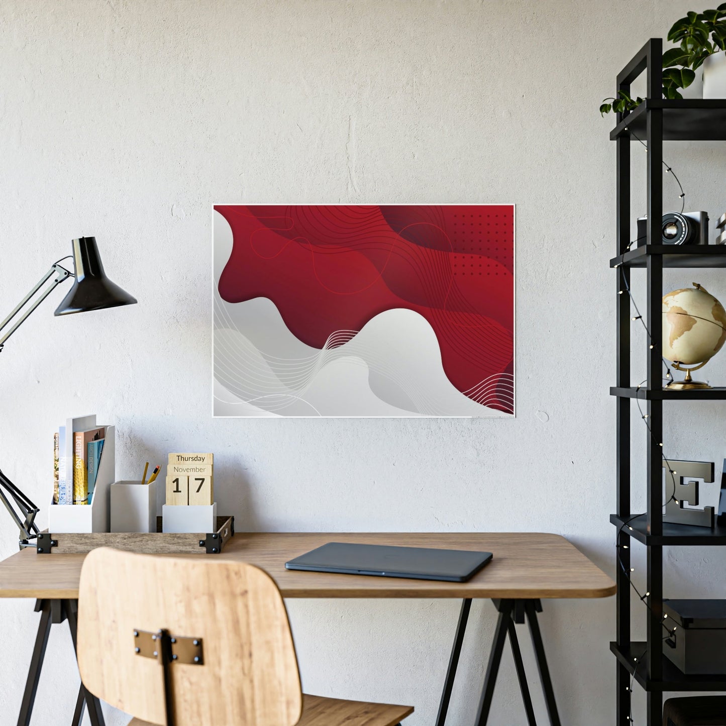 The Art of Passion: Red Abstract Art on Framed Canvas and Posters