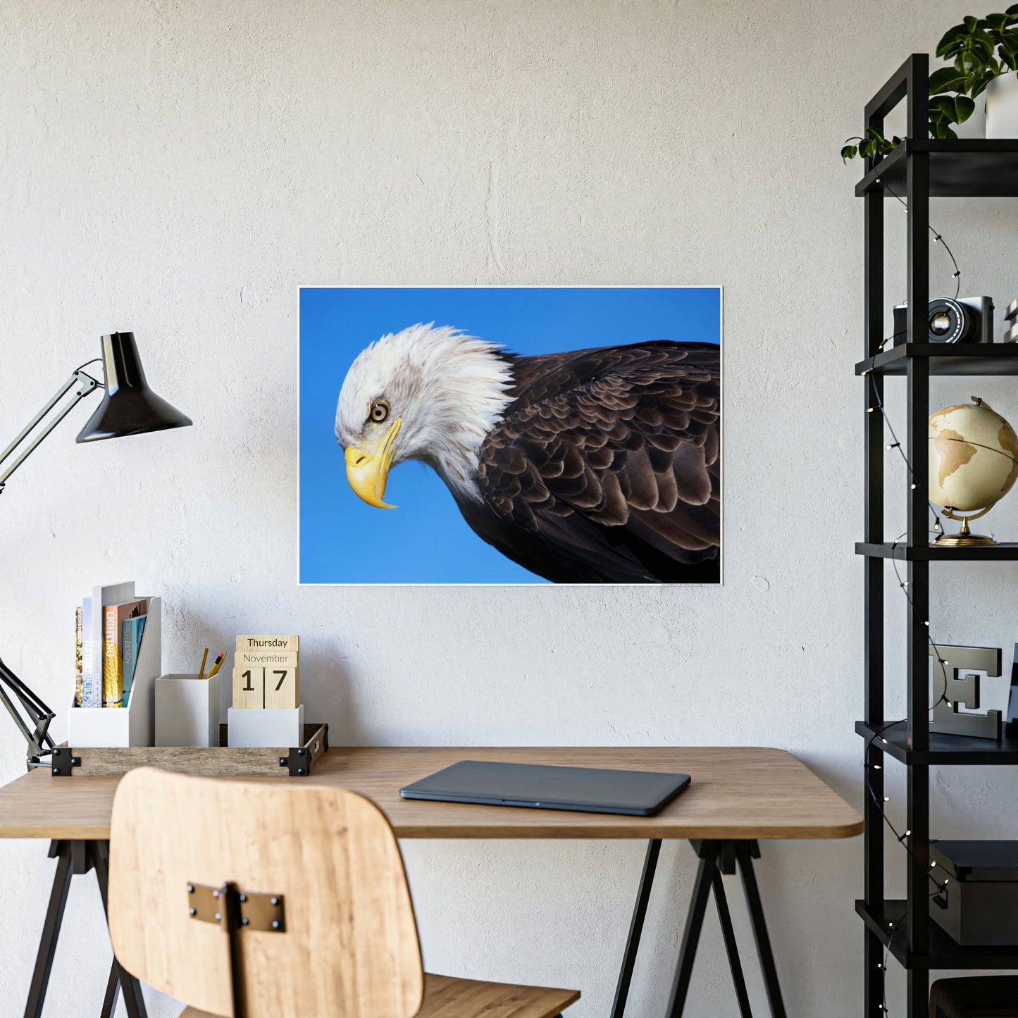 Eagle's Enchantment: Artistic Canvas Print Conjuring the Magic of their Presence