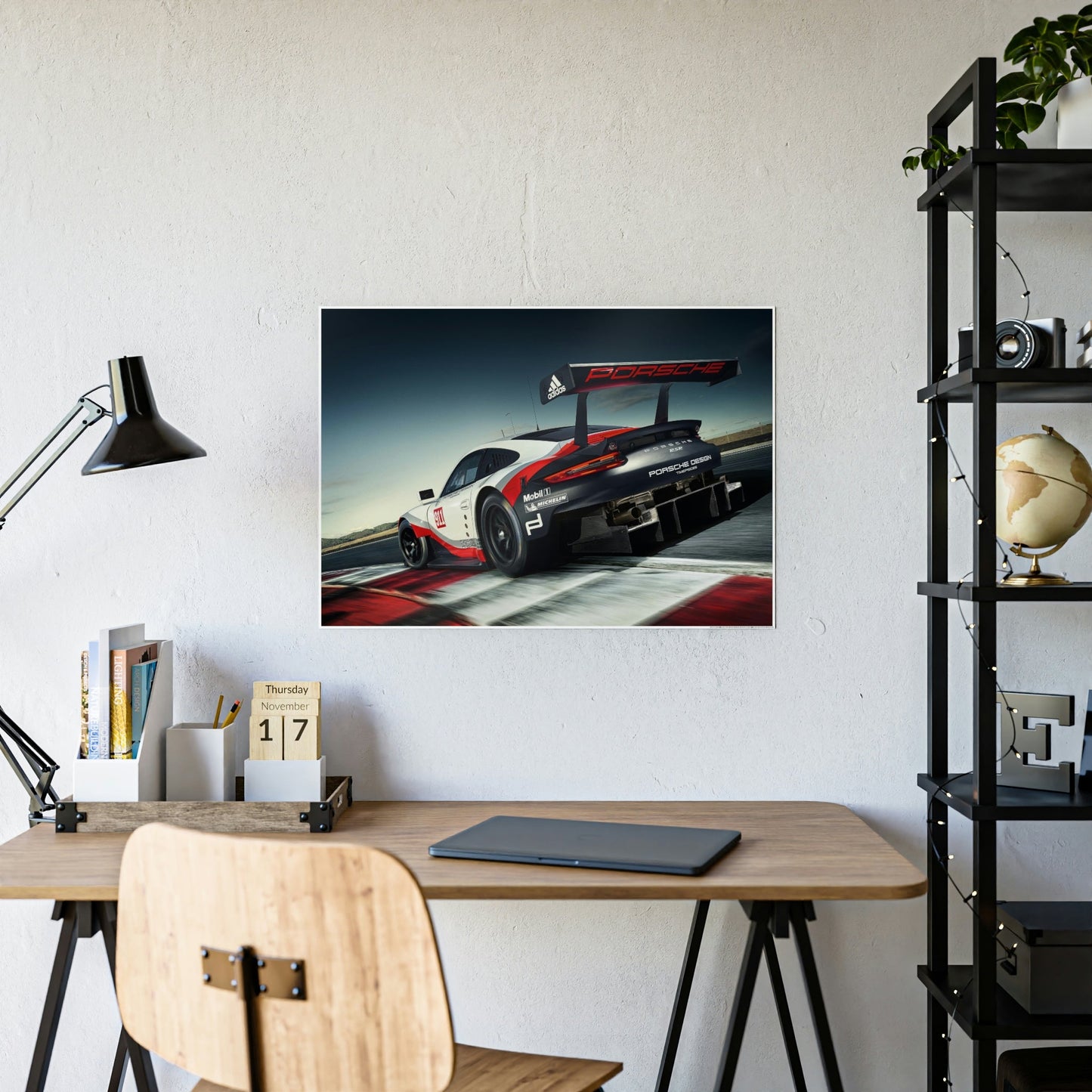 Porsche in Motion: A Framed Canvas & Poster Art Piece That Depicts the Speed and Grace of Porsche