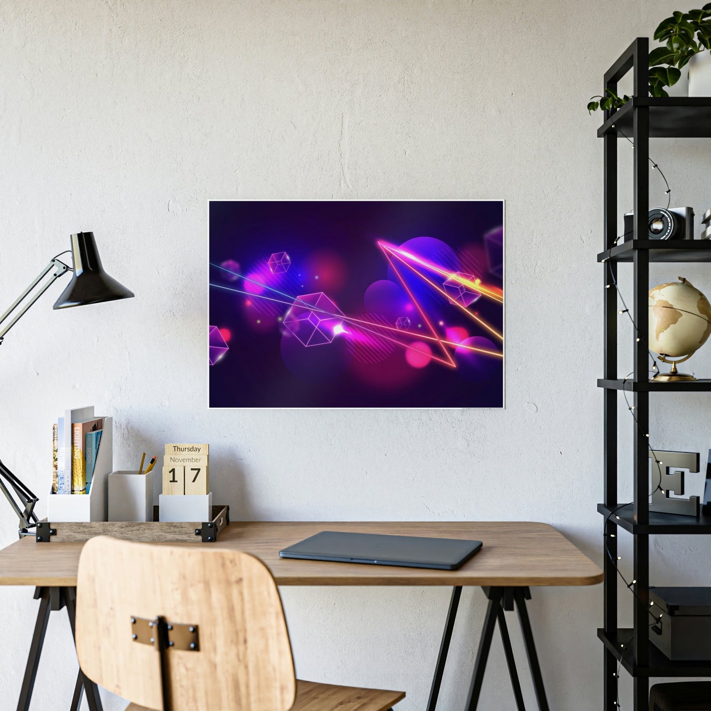 Radiant Abstraction: Vibrant Canvas Prints for Mesmerizing Wall Art Decor