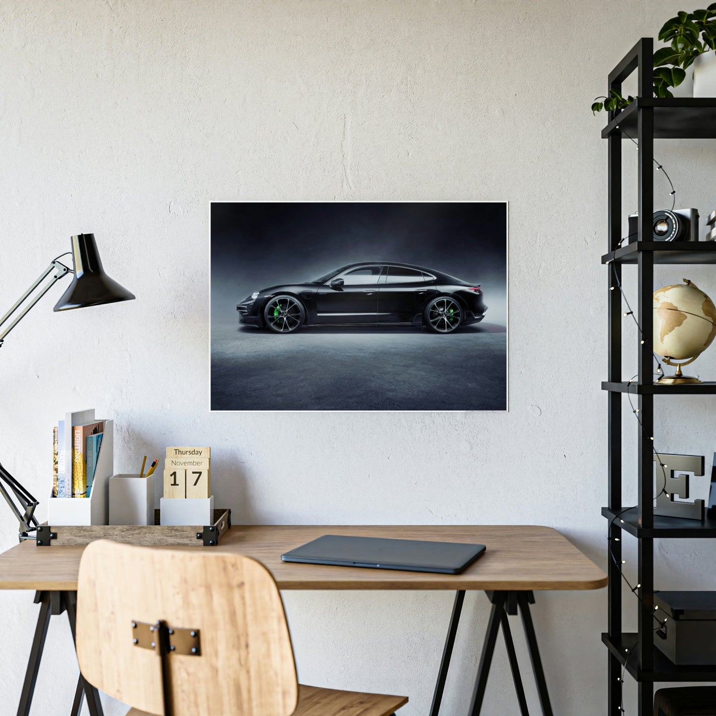 Porsche Power: A Timeless Framed Poster for Any Room