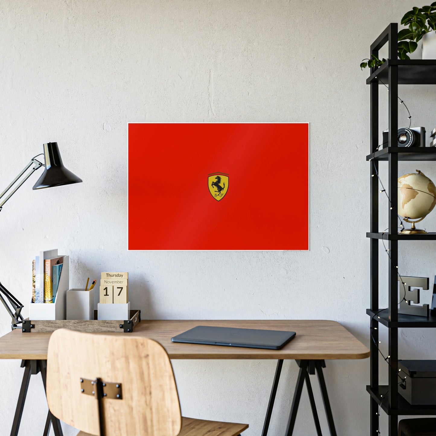 Prancing Horse: Framed Canvas and Poster of Ferrari's Iconic Symbol