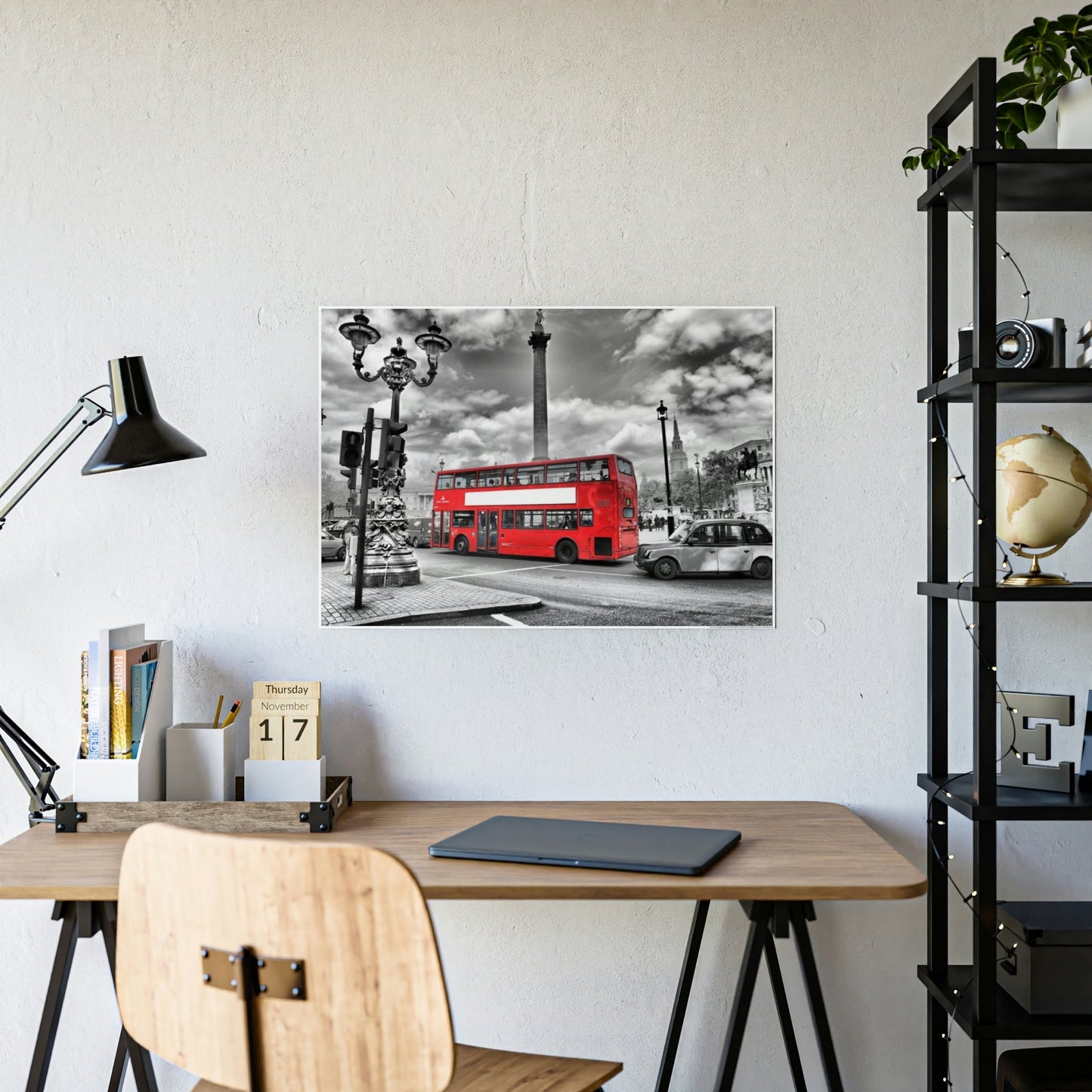 Journey in Motion: Dynamic Bus Art on Framed Canvas