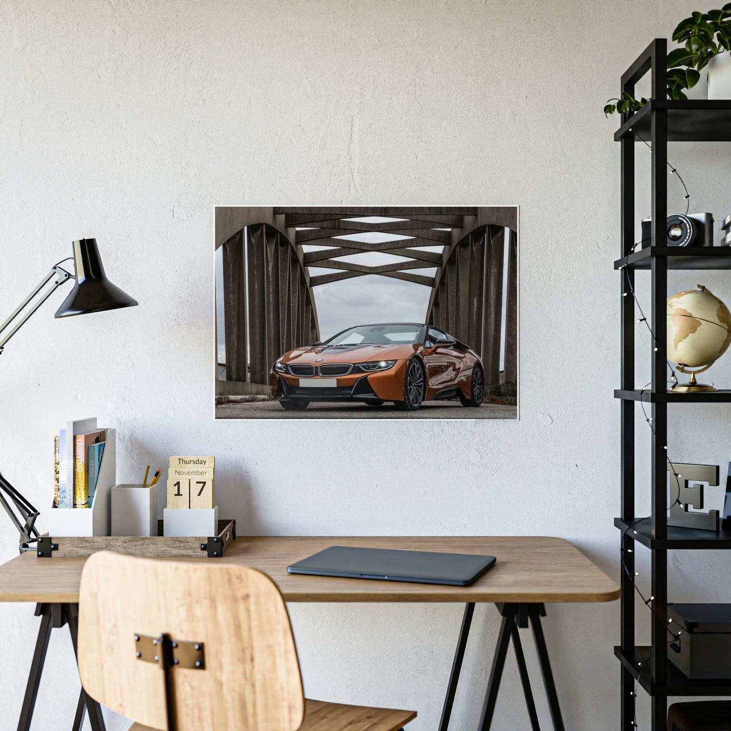 BMW's Precision and Style: Captivating Art Print on Natural Canvas & Poster