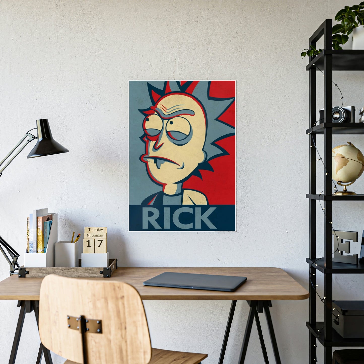 Unpredictable Genius: Rick and Morty Art Print on Canvas for Admirers of the Enigmatic Character