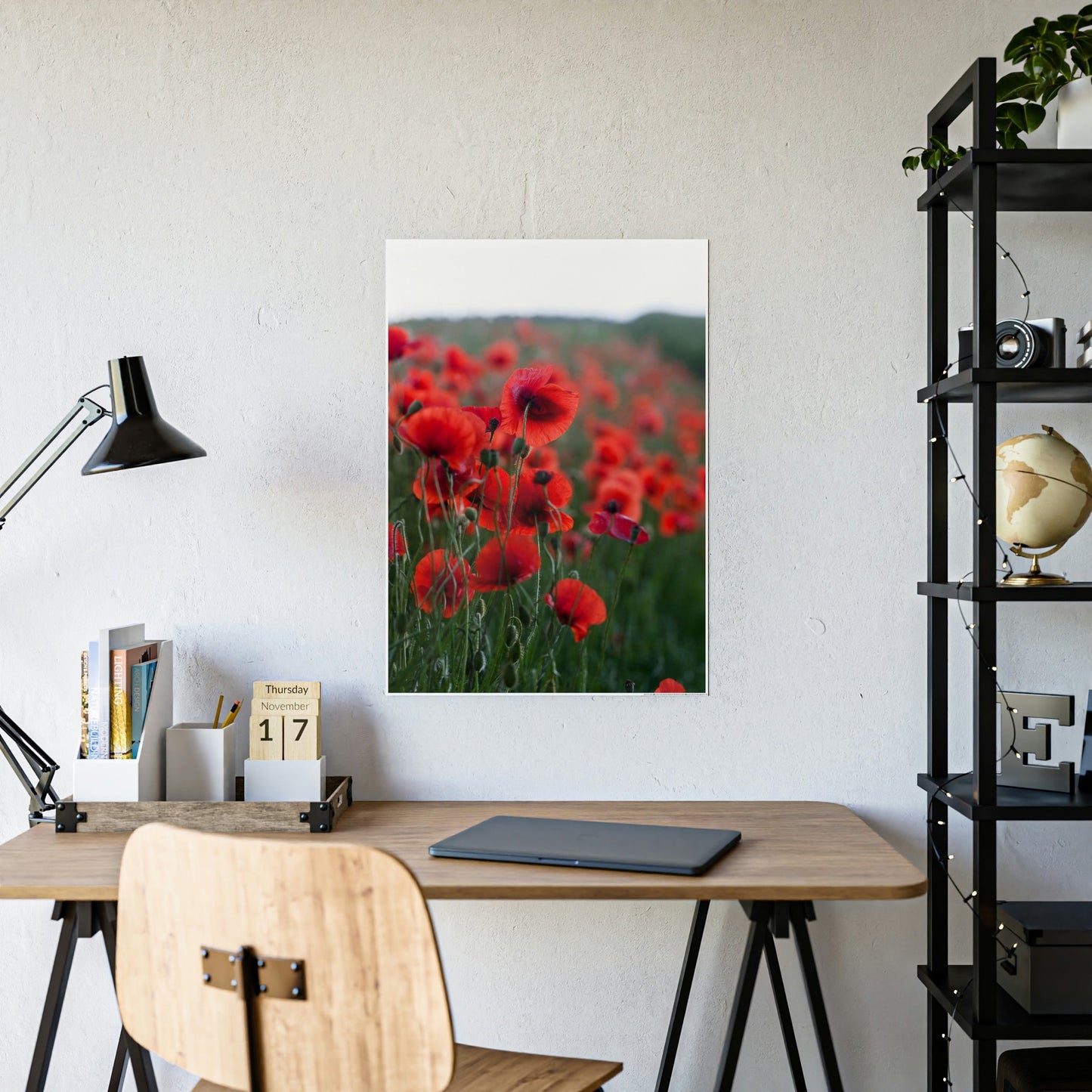 Fields of Red: A Painting of Poppies in Bloom
