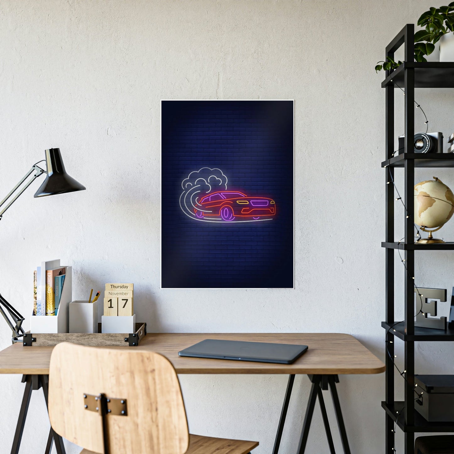 Enchanted by Neon Nights: Premium Canvas Prints for Exquisite Wall Decor