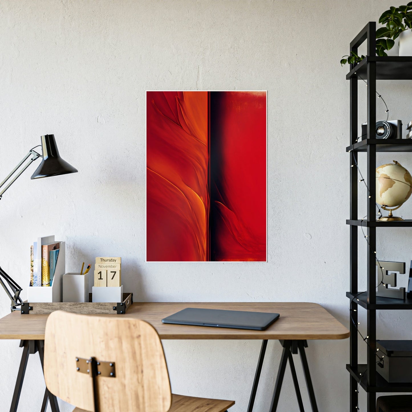 The Power of Red: An Abstract Masterpiece