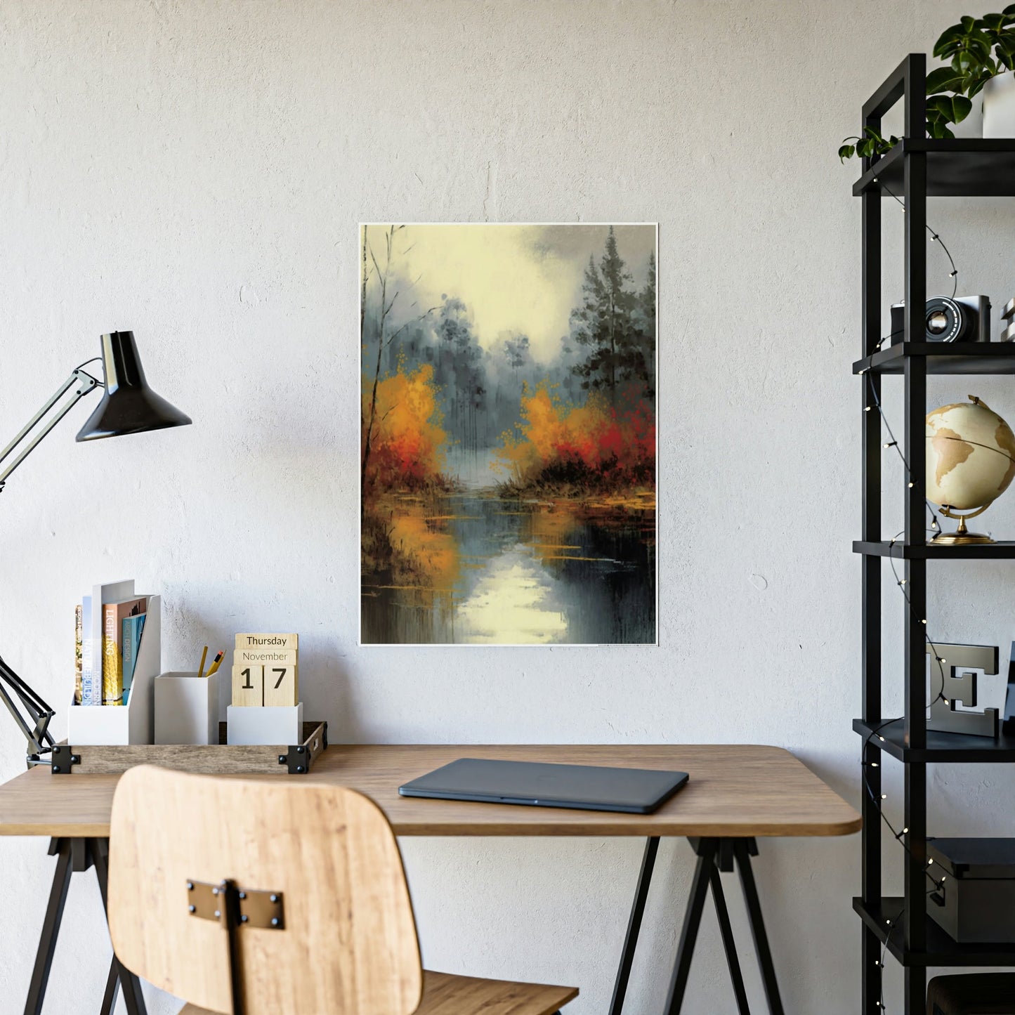 Fluid Landscape: A Natural Canvas & Poster Wall Art of an Abstract Water Scene